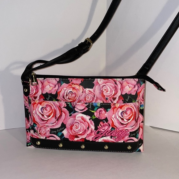 🍒JUICY COUTURE 🍒CROSSBODY BAG SEE PICTURES FOR MEASUREMENTS 🍒 - Picture 3 of 14